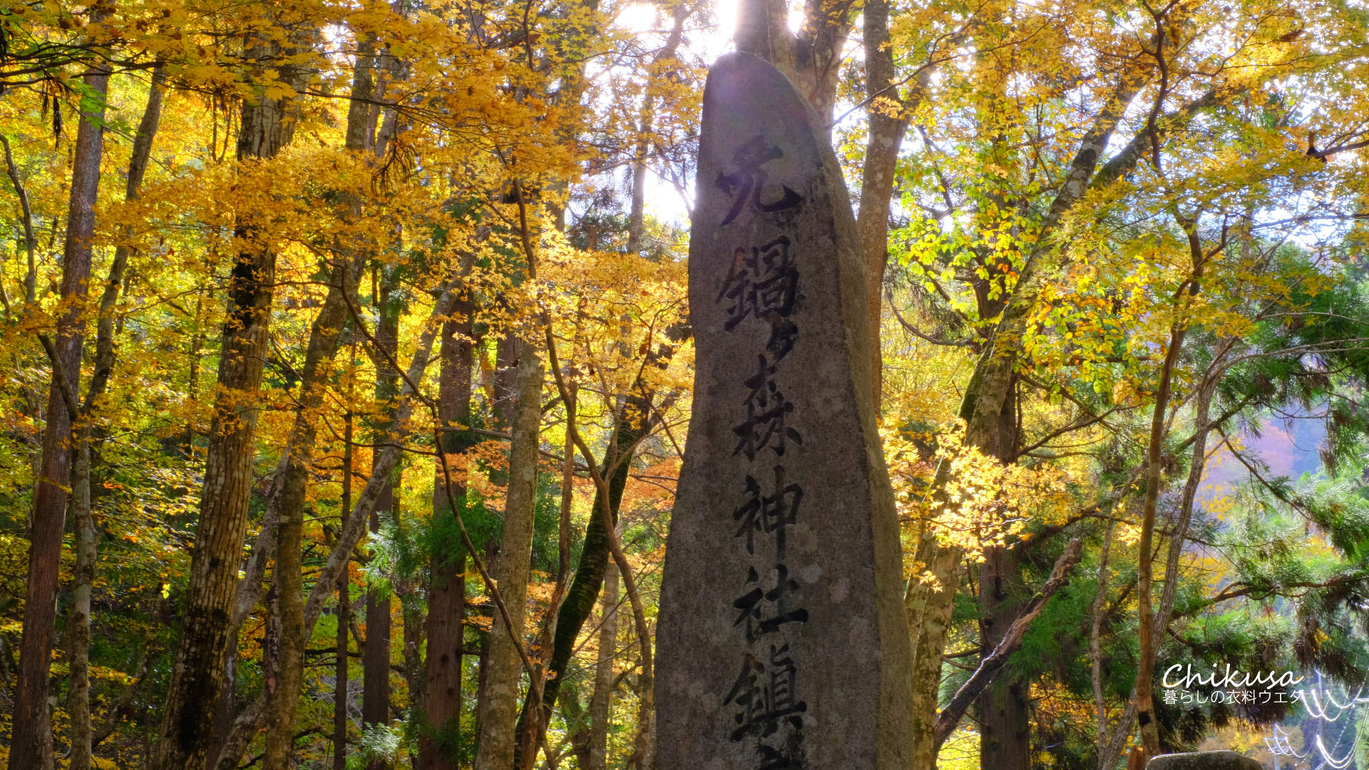 鍋ヶ森神社　千種町の秋